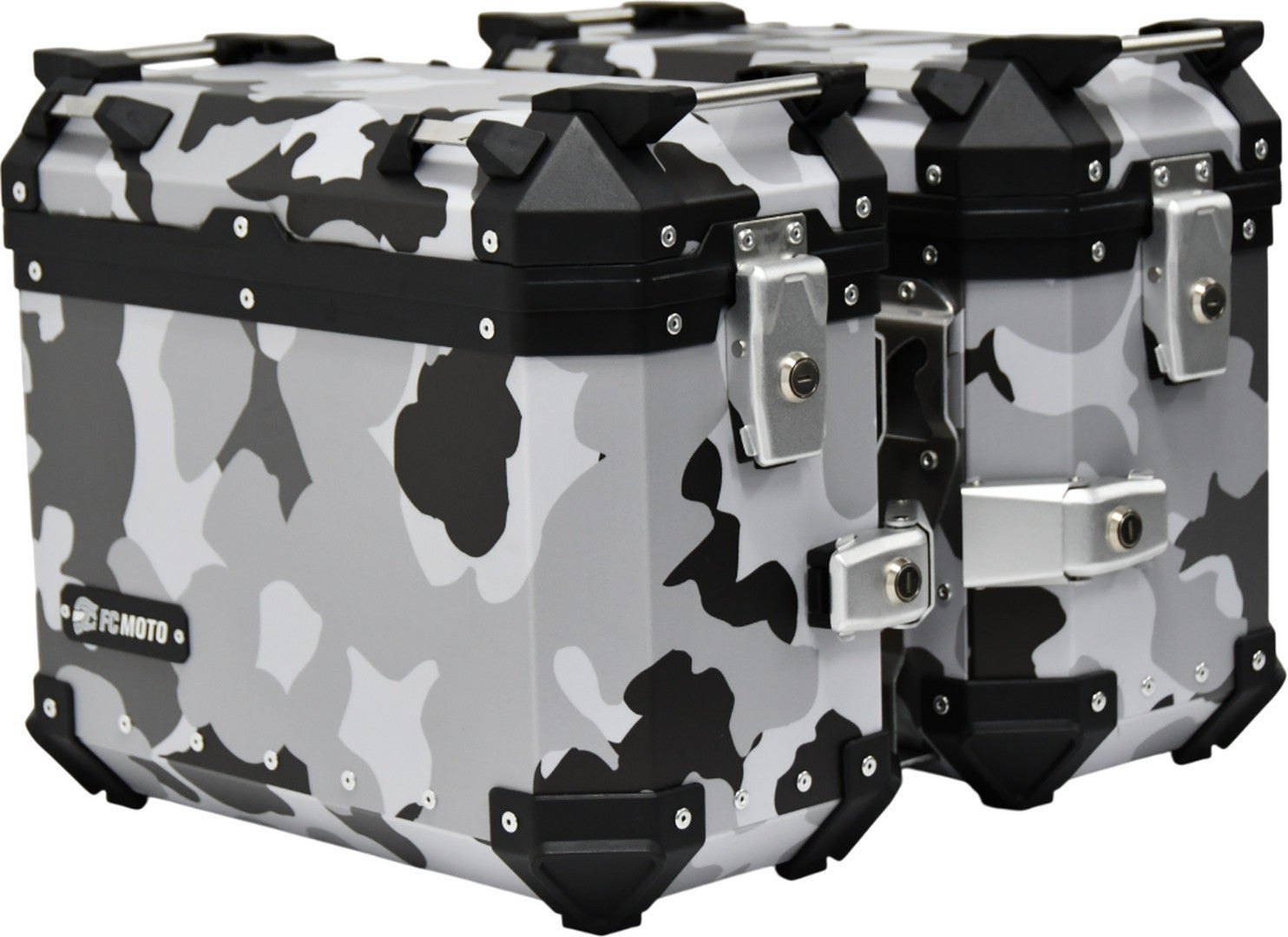 FC-Moto Terreno EVO Camo White 28 L Alu Side Case Set + Lock Cylinder Set Main article Figure 1