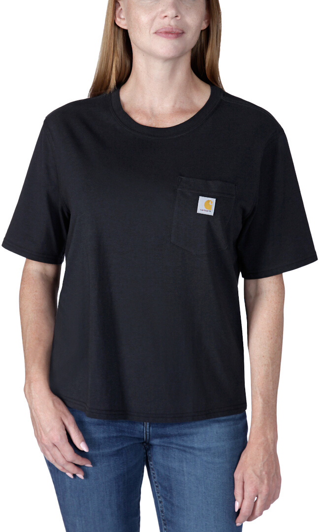 Carhartt Loose Fit Lightweight Short Sleeve Crewneck Ladies T-shirt svart S Figur 2