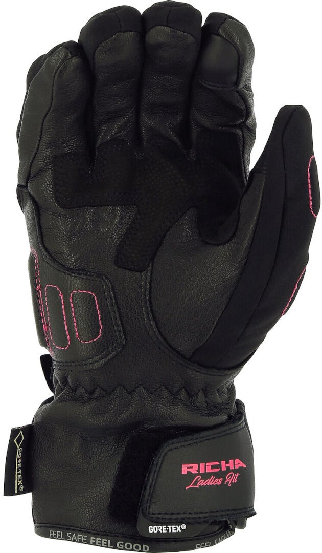 Richa Diana Gore-Tex vandtætte damer motorcykelhandsker sort/pink XL Figur 3