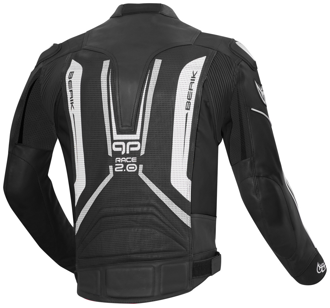 Berik Street Pro Motorcycle Leather Jacket black/white 60 Figure 2