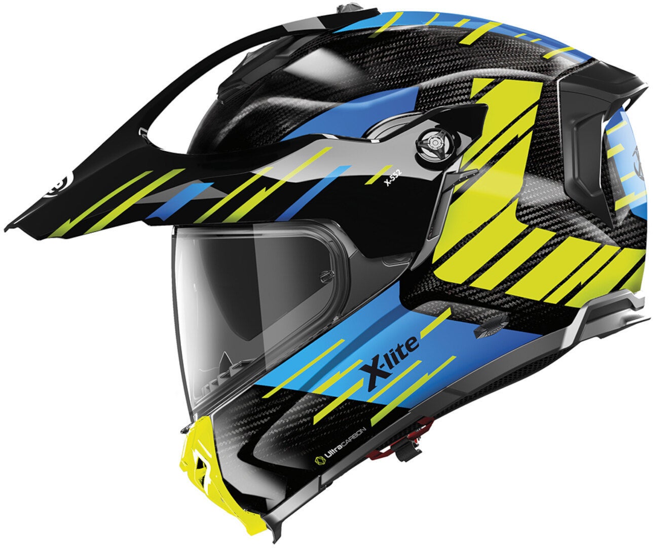 X-Lite X-552 Ultra Carbon Waypoint N-Com Casco nero/blu/giallo XXL (64) Figura 2