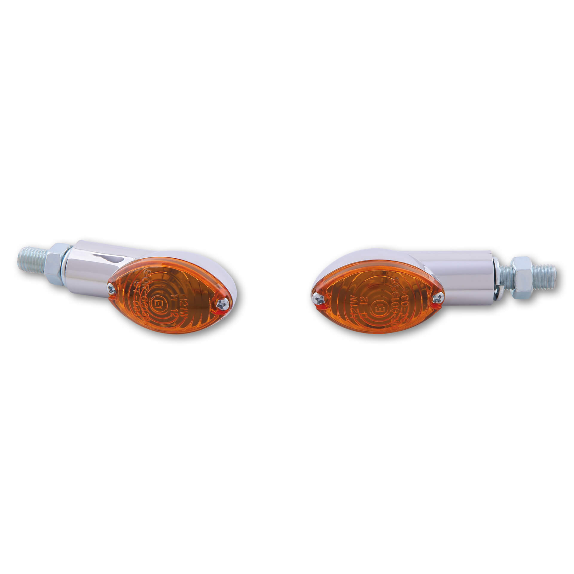 SHIN YO Mini Blinker CATEYE, kurz Chrome Galben Figura 1 SHIN YO Mini Blinker CATEYE, kurz Chrome Galben Figura 1
