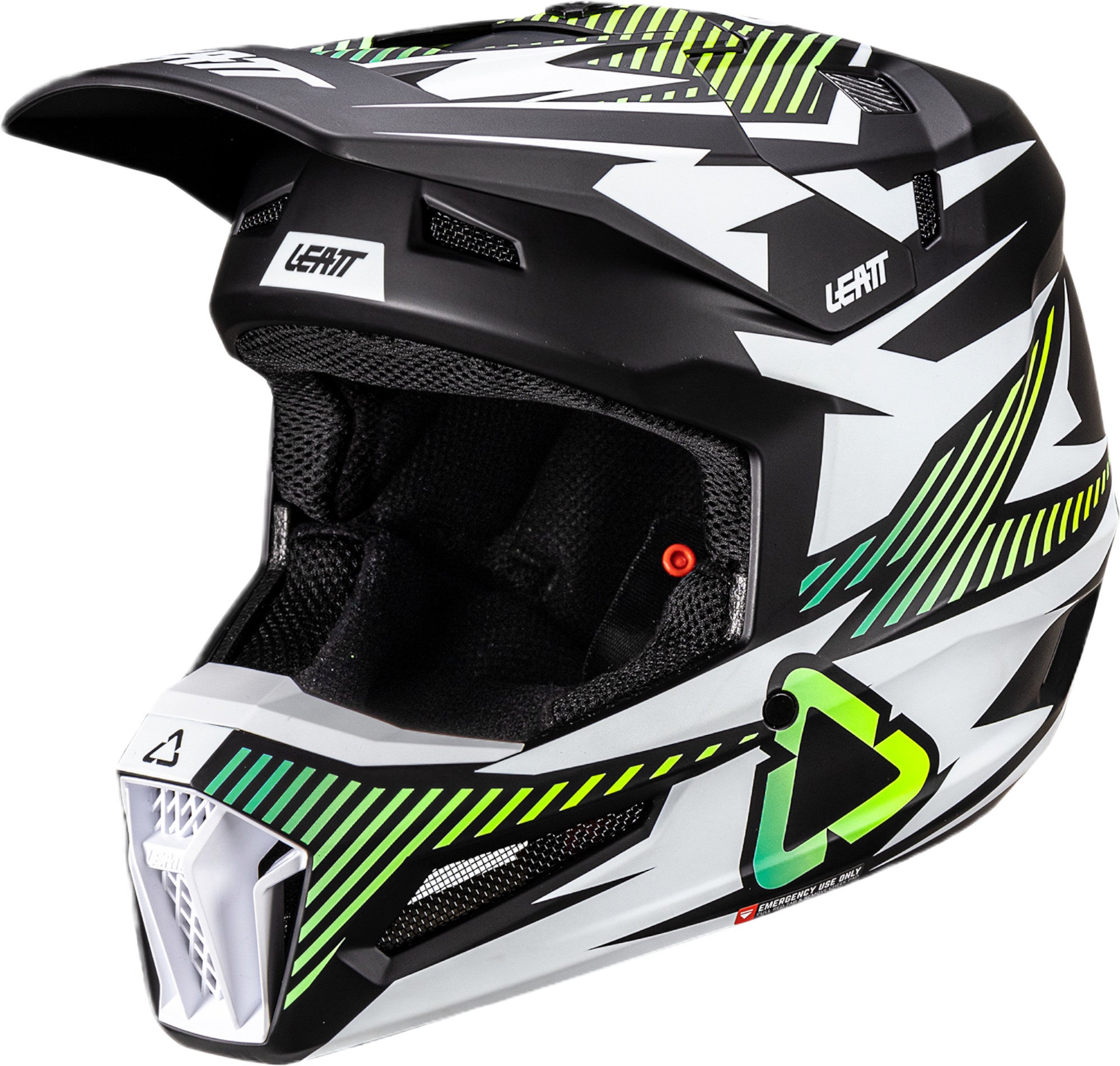 Leatt 3.5 V26 Motokrosová přilba s brýlemi Černá/bílá/zelená XL (61/62) Obrázek 6