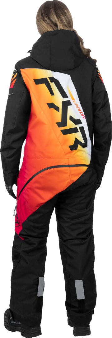 Side view of FXR CX Lite Sunrise Ladies One Piece Snowmobile Suit