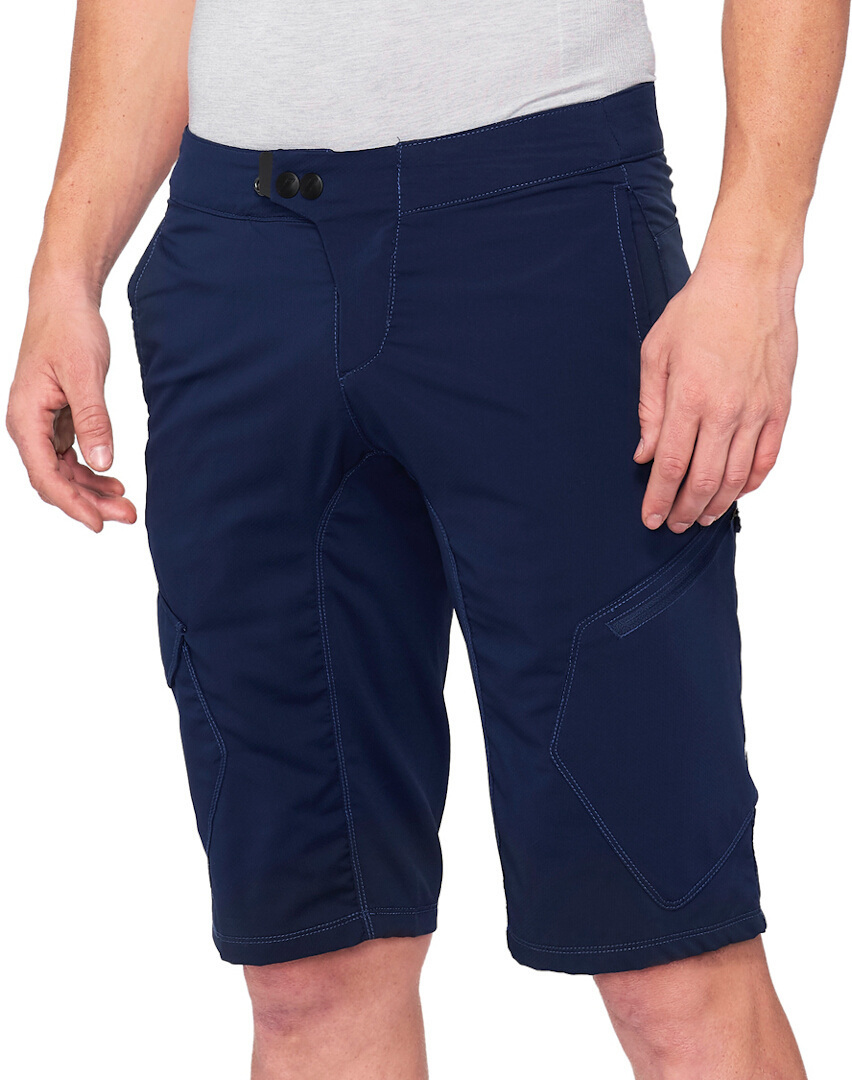 100% Ridecamp Pantaloni scurți pentru bicicletă albastru închis 36 Figura 1