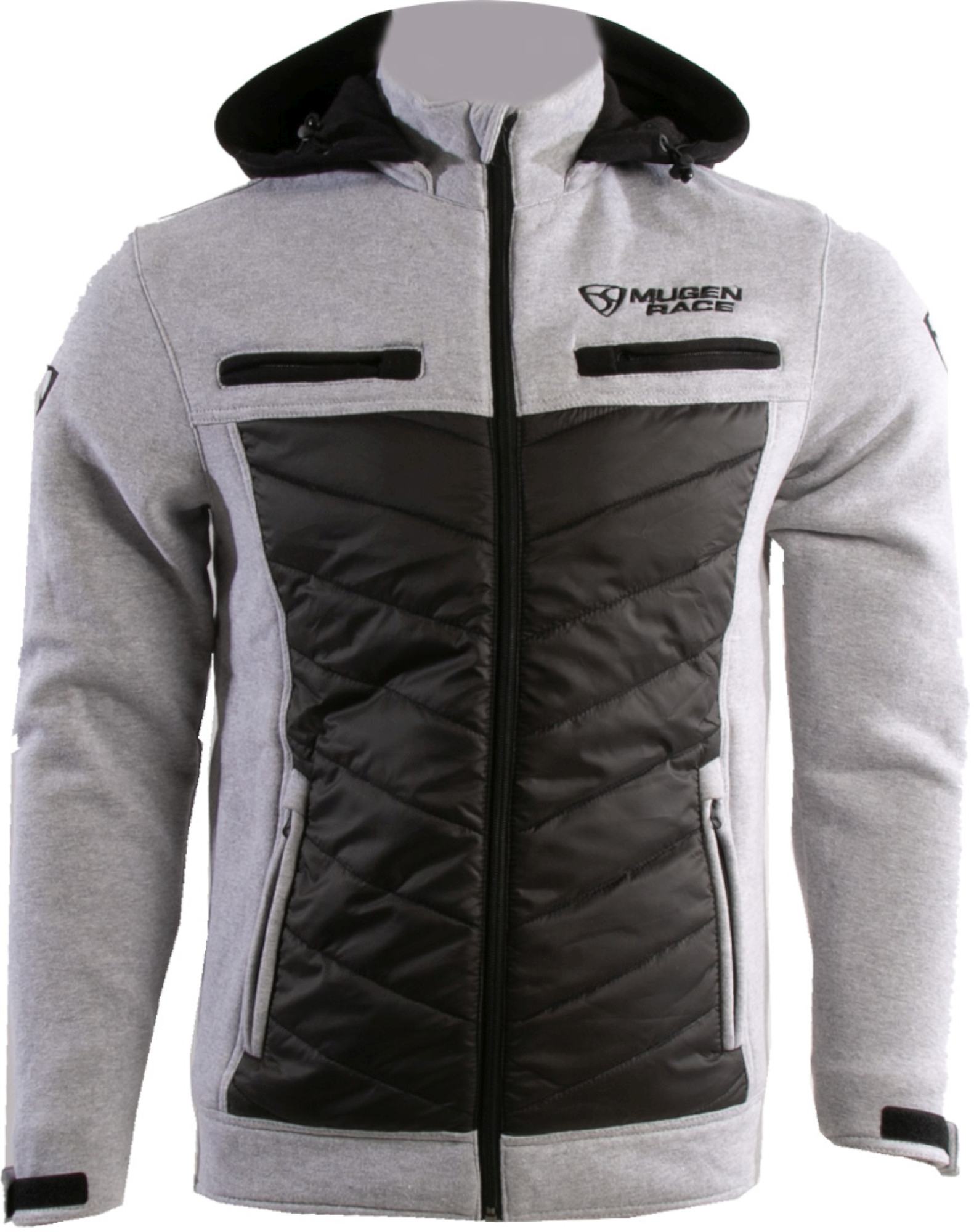 MUGENRACE Puffy-Two Zip Hoodie Moletom com zíper Artigo principal Figura 1