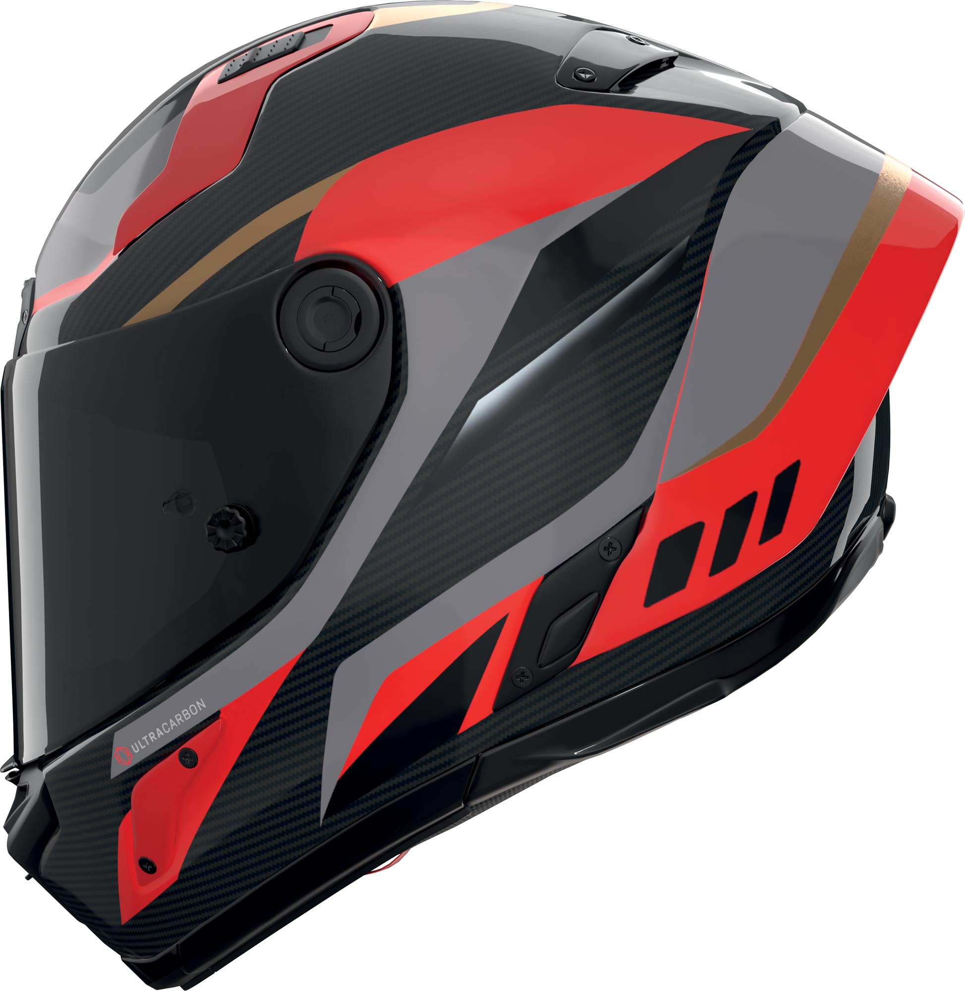 Nolan X-804 RS Ultra Carbon Lesmo Helm grau/rot S (56) Abbildung 2