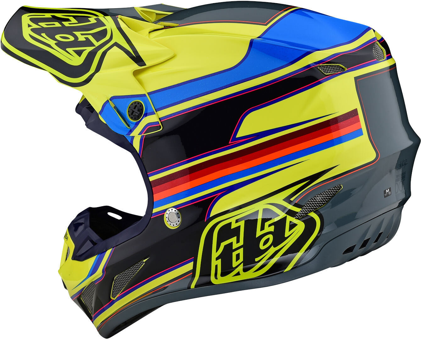 Troy Lee Designs SE4 Speed MIPS Cască de motocross galben/gri XS Figura 7