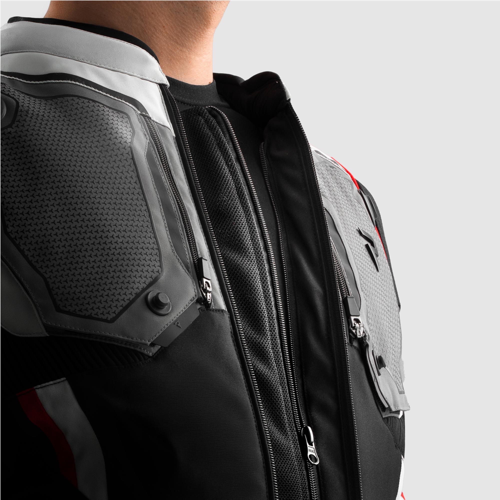 Rebelhorn Borg 2 waterproof Motorcycle Textile Jacket black/grey/red L Figure 5