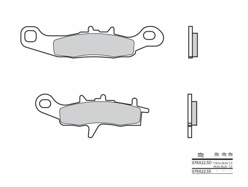 Brembo S.p.A. Bromsbelägg Off-Road sintrad metall - 07KA22SD Figur 2