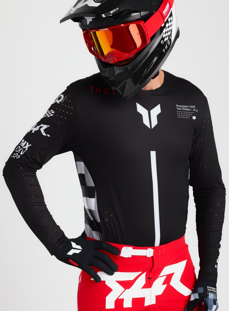 Thor Sportmode Riot Motocross trøje sort/grå/hvid 3XL Figur 11