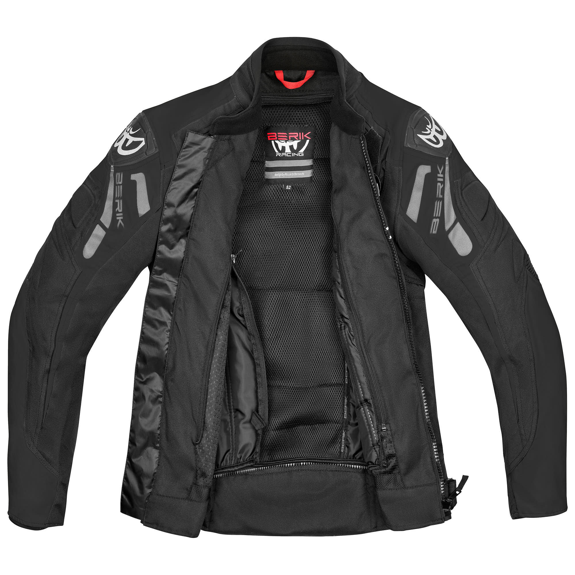 Berik Amras waterproof Motorcycle Textile Jacket black/white/red 48 Figure 3