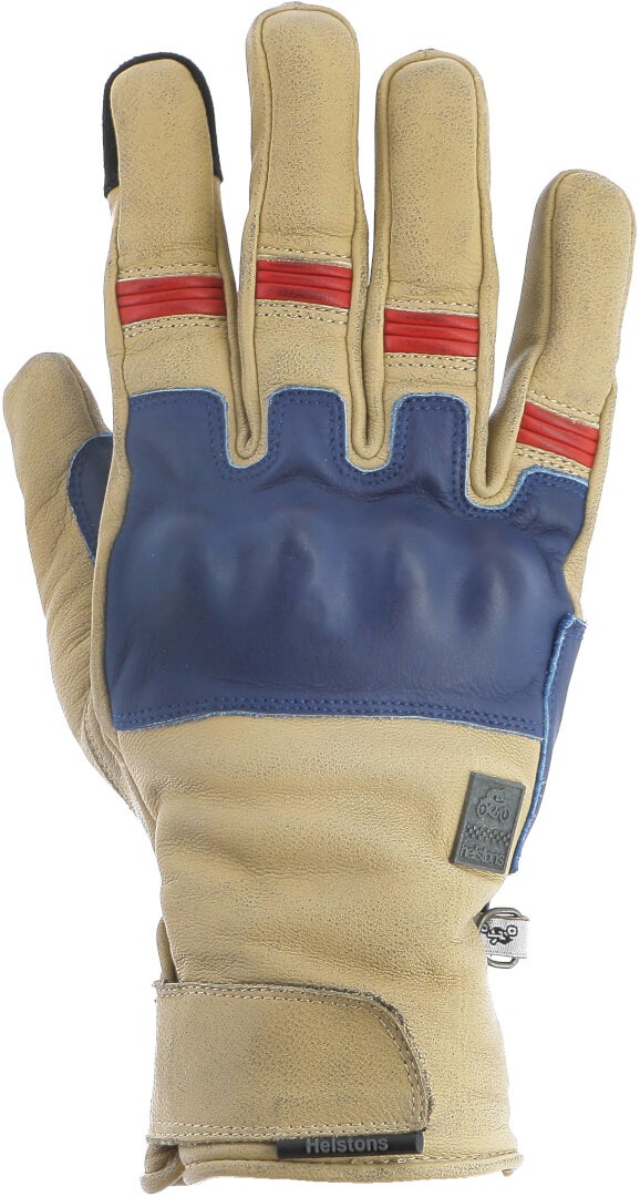 Helstons Wislay Vinter motorcykelhandsker Beige/blå 10 Figur 2