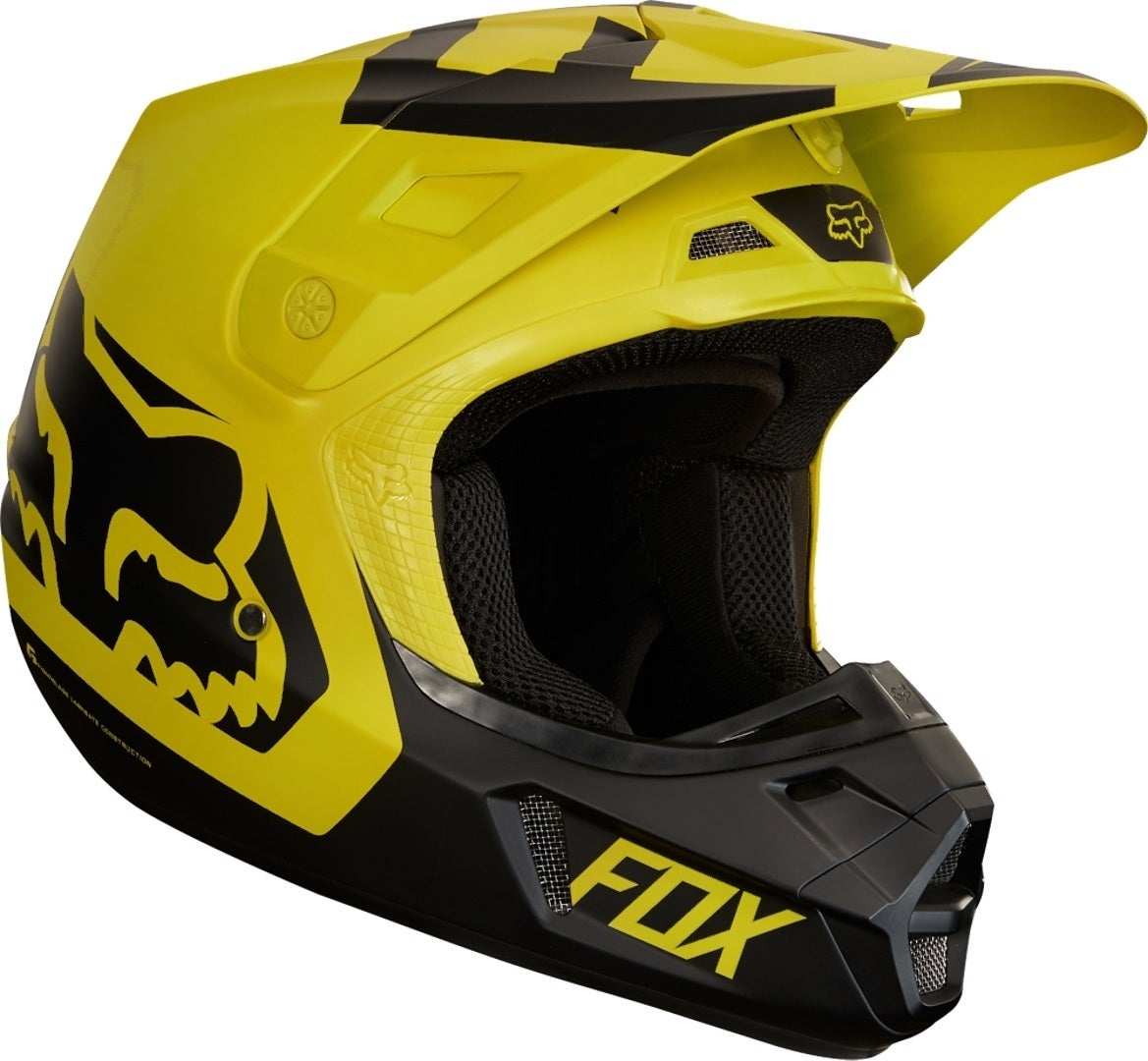 FOX V2 Preme Casco Motocross nero/giallo XL (61/62) Figura 1