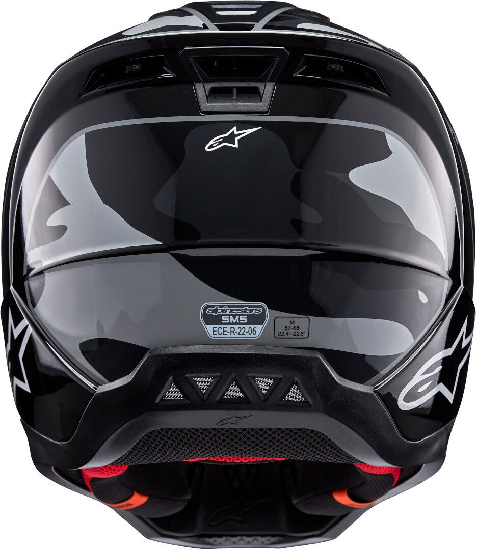 Alpinestars S-M5 Rover 2 2024 Motocross Helm schwarz/grau M (57/58) Abbildung 2