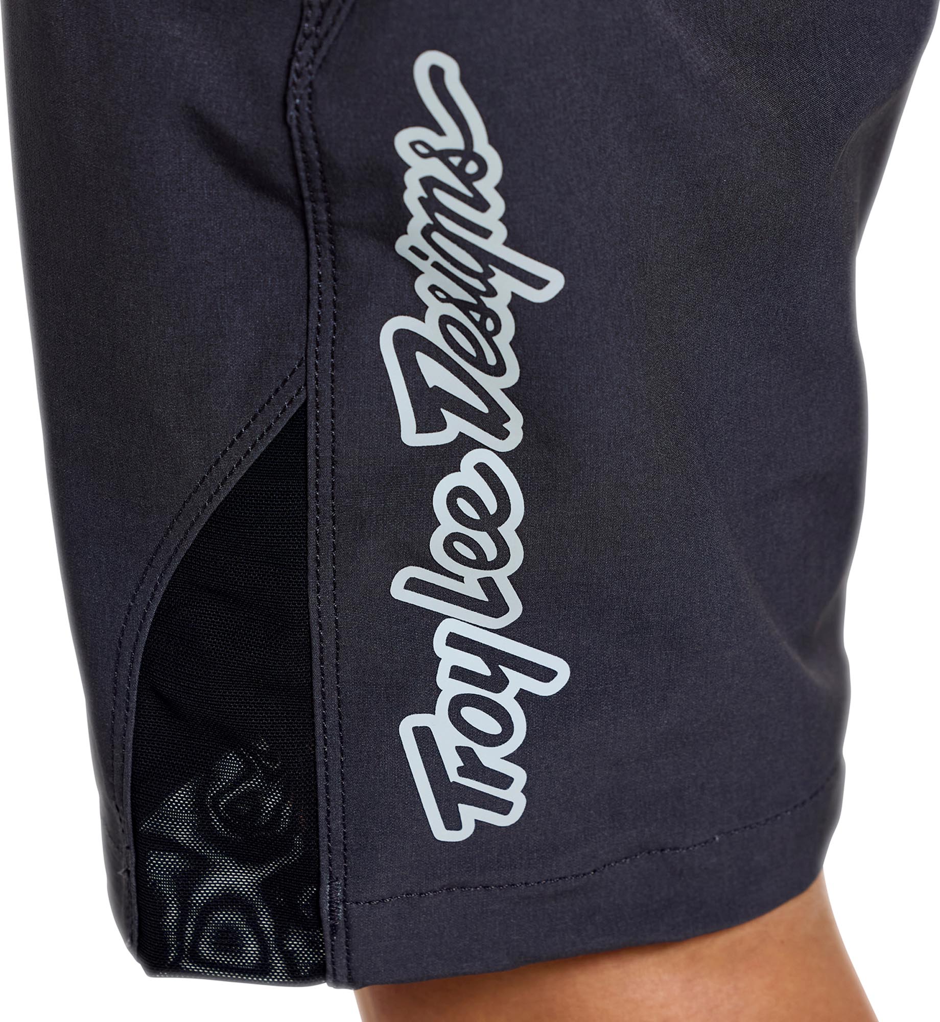Side view of Troy Lee Designs Lilium Pro Shell Mono Ladies Bicycle Shorts
