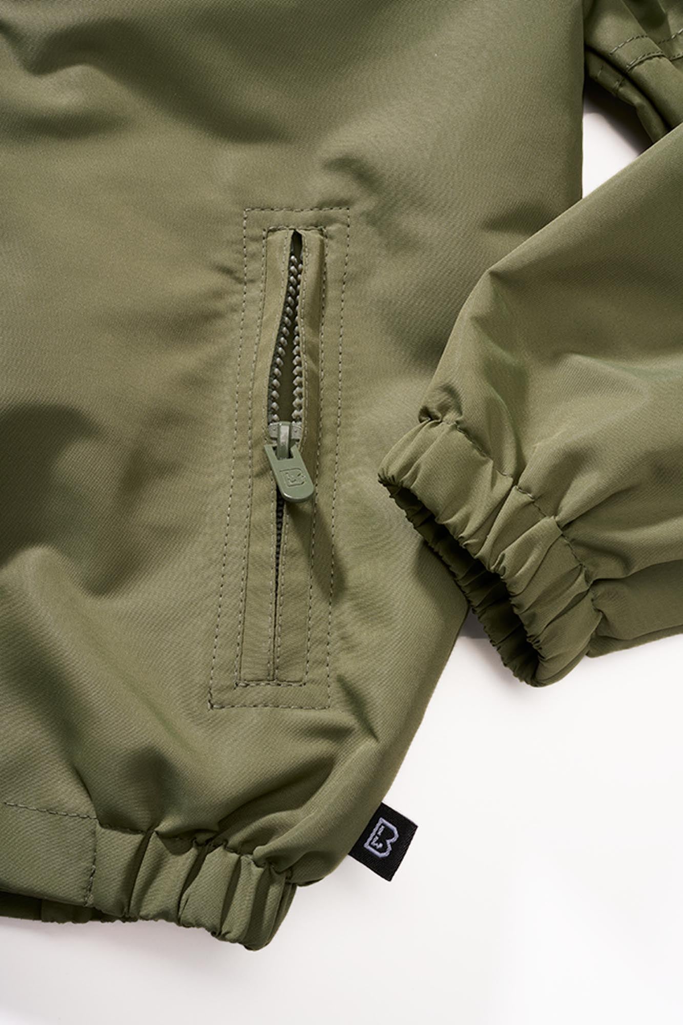 Brandit Summer Frontzip Windbreaker Kinderjas Olive 170-176 Figuur 3