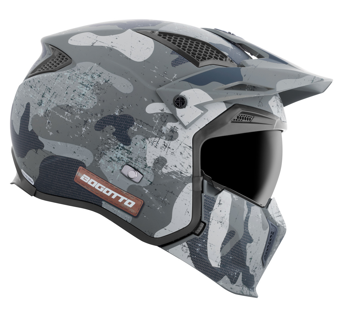 Bogotto Radic Camo Casque Blanc mat/gris L Figure 18