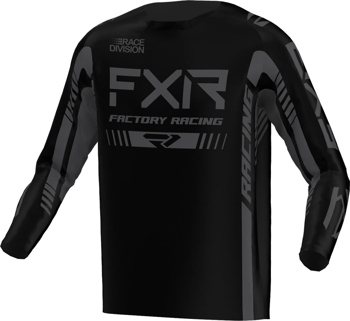 FXR Clutch Pro 2023 Motocross trøje sort/mørkegrå S Figur 1