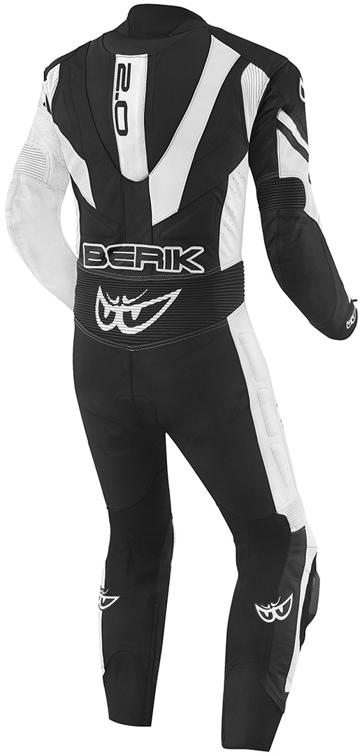 Berik Metric Evo Terno de couro de uma peça motocicleta preto/branco 48 Figura 2