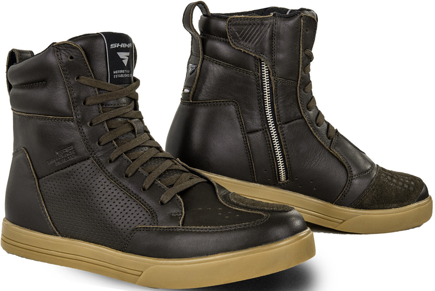 SHIMA Blake perforowane buty motocyklowe brązowy 45 Rysunek 1