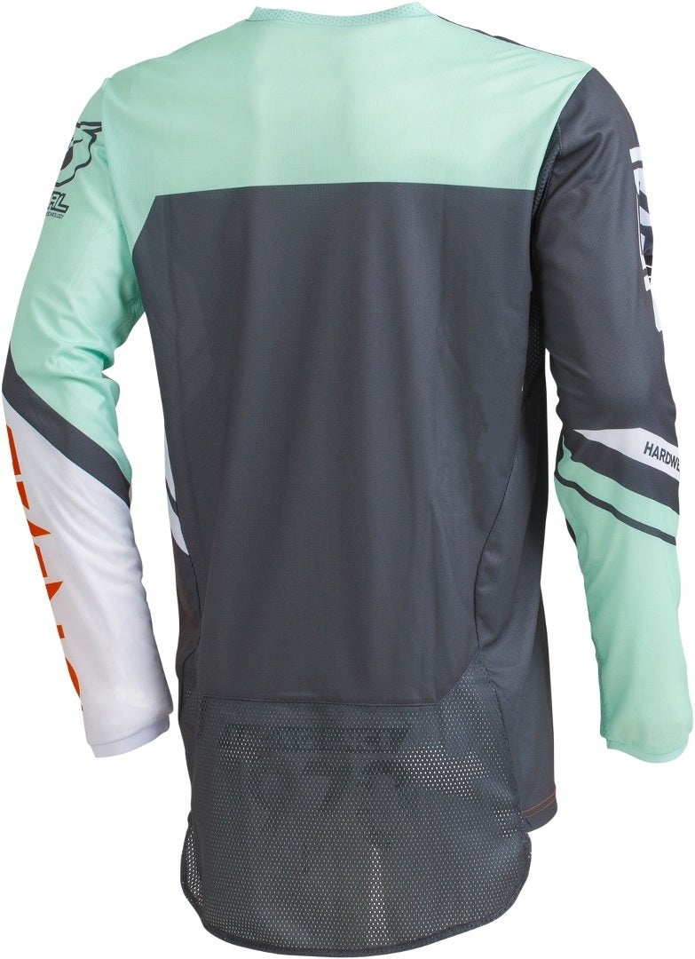 Oneal Hardwear Rizer Motocross Jersey grå/grøn L Figur 2