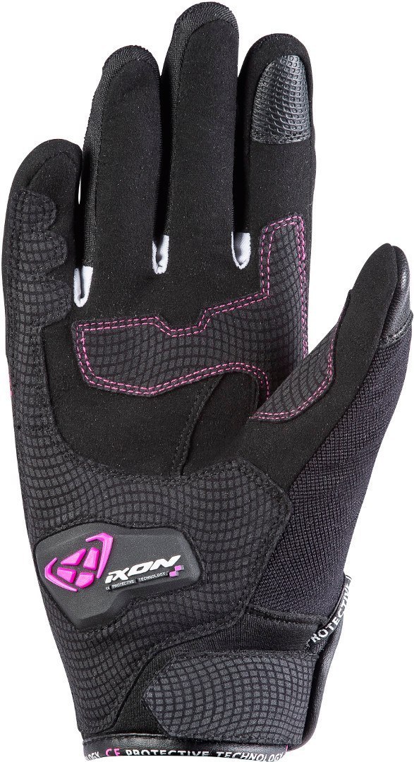 Ixon RS Run Mănuși pentru motociclete pentru doamne Negru/Alb/Roz S Figura 2