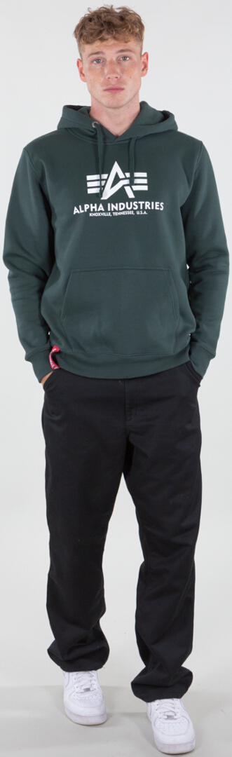 Alpha Industries Basic Суитшърт Военен зелен L Фигура 3