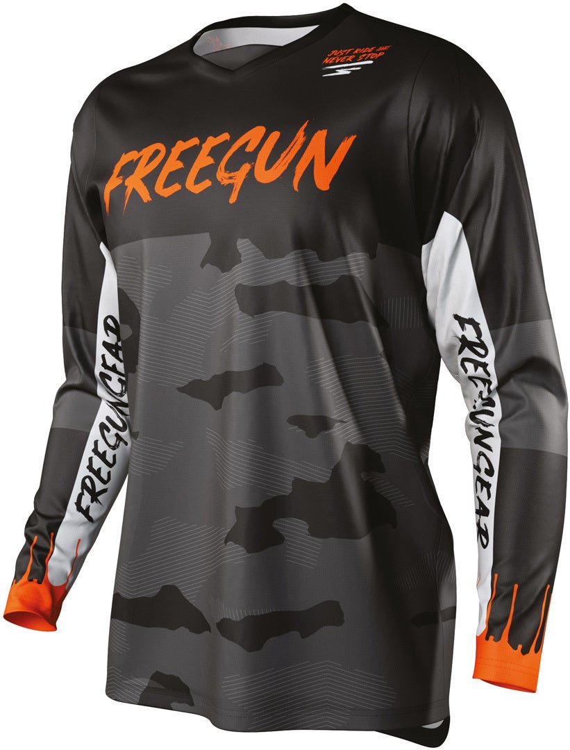 Freegun Devo Camo Motocross Jersey Laranja XL Figura 1