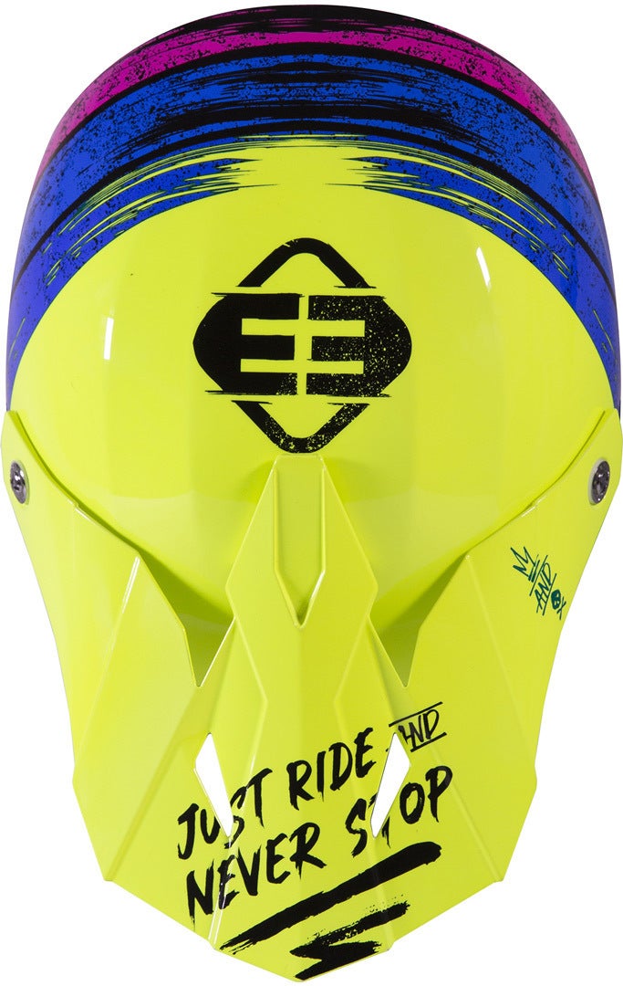 Freegun XP4 Stripes Motocross Helm neon-gelb S (55/56) Abbildung 2