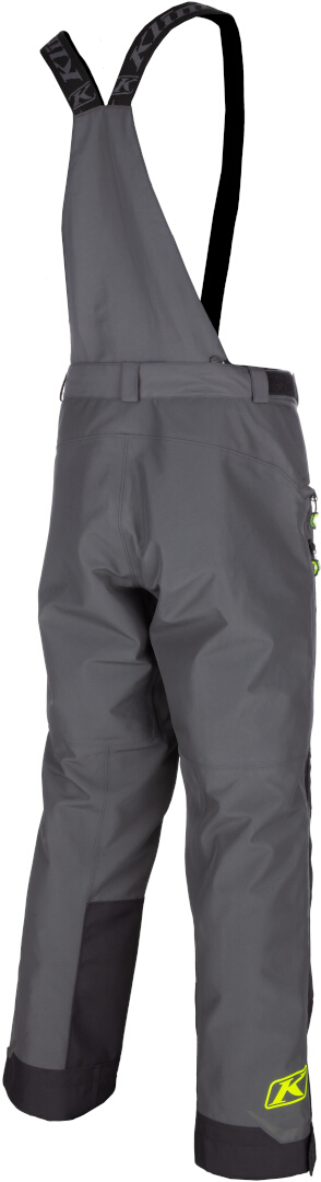 Klim Powerxross 2022 Pantaloni de bib pentru snowmobil negru/gri/fluo-galben XS Figura 2
