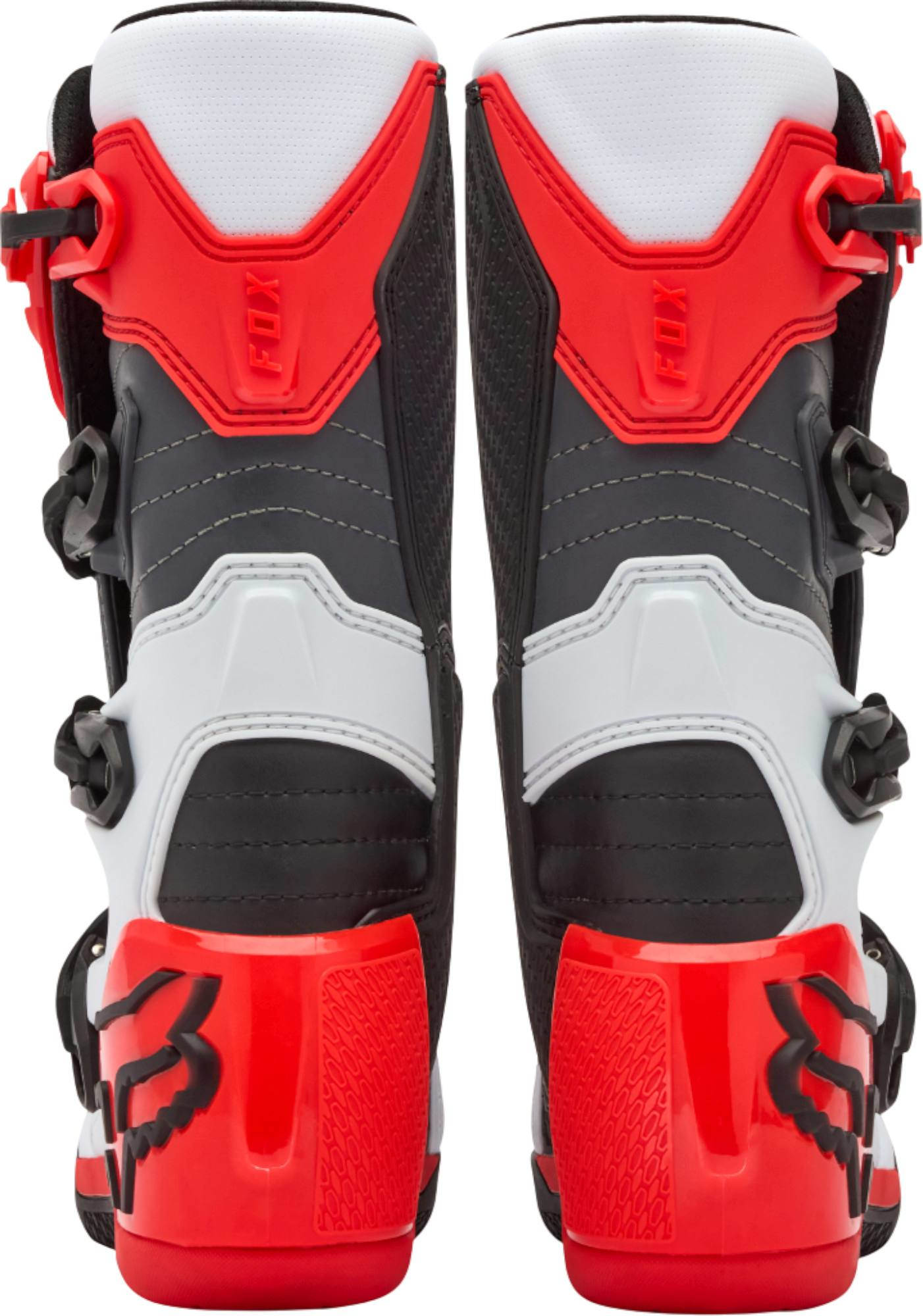 FOX Comp Botas de motocross para jóvenes blanco/rojo 3 Figura 4