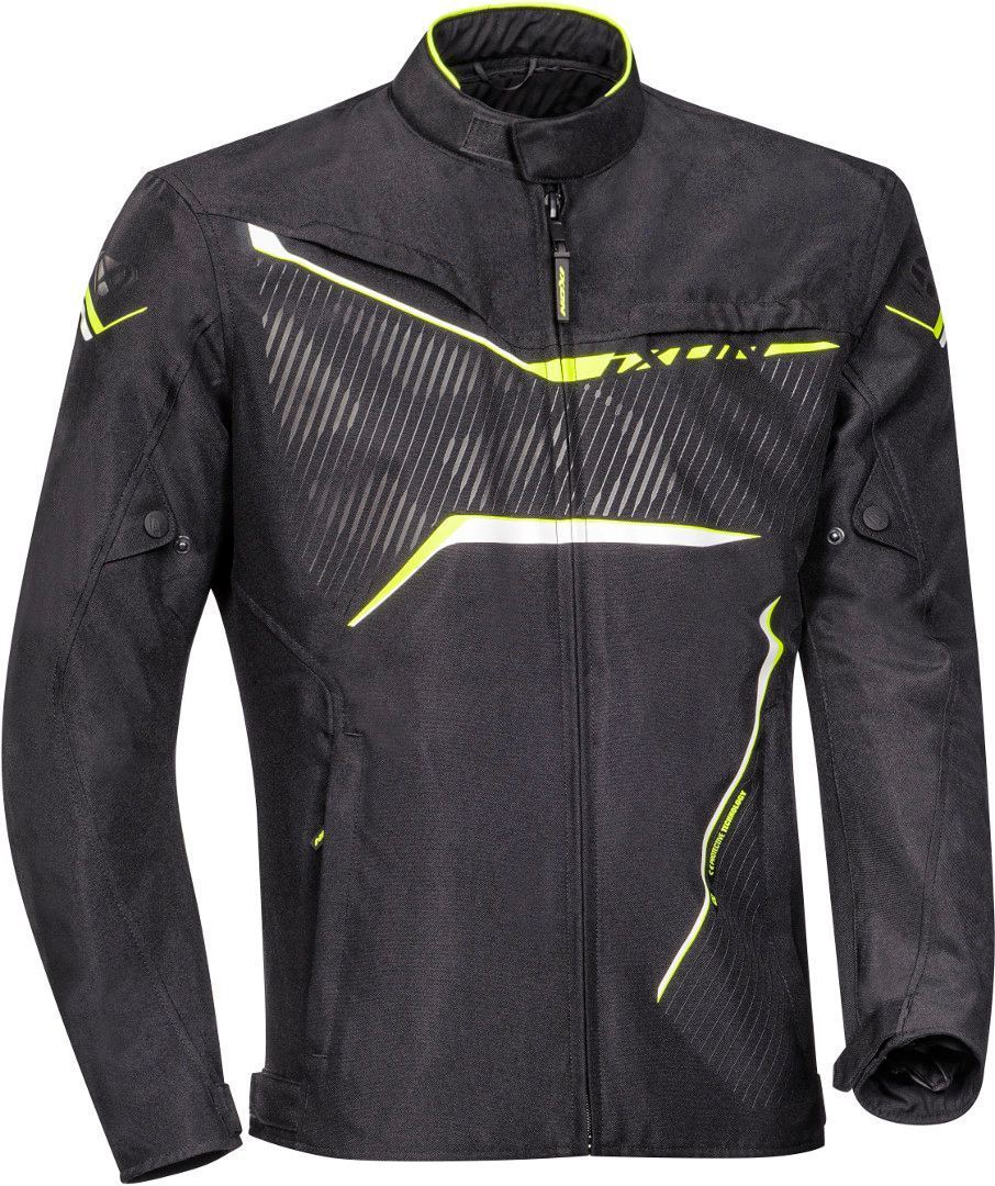 Ixon Slash Light Motorrad Textiljacke schwarz/weiß/gelb M Abbildung 1