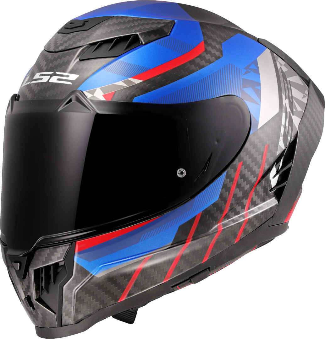 LS2 FF807 Dragon Trax Carbon Casco carbonio/blu/rosso L (59/60) Figura 2