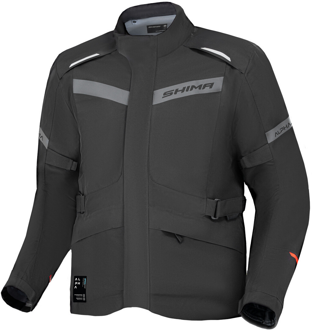 SHIMA Alpha waterproof Motorcycle Textile Jacket black M Figure 3