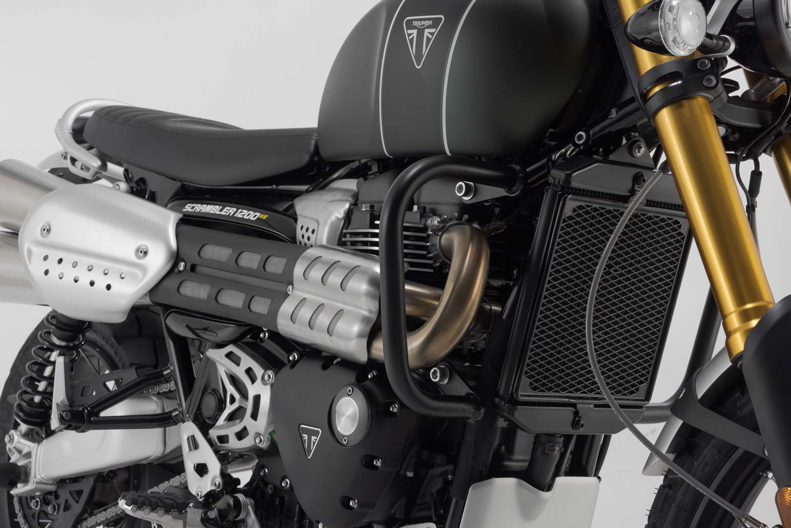 SW-Motech Crash bar - Svart. Triumf Scrambler 1200 (21-). Figur 1