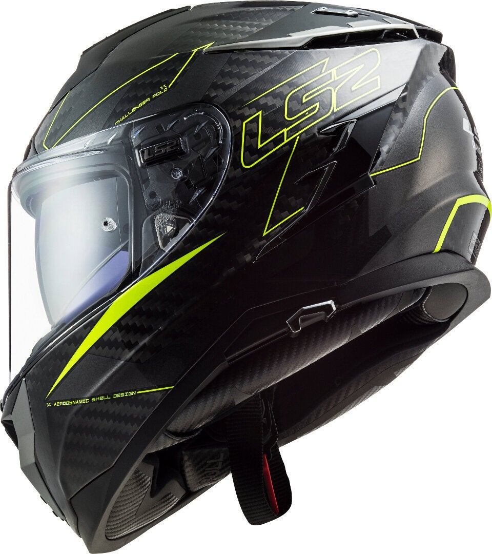 LS2 FF327 Challenger Fold Carbon Helm gelb XXL (63/64) Abbildung 6