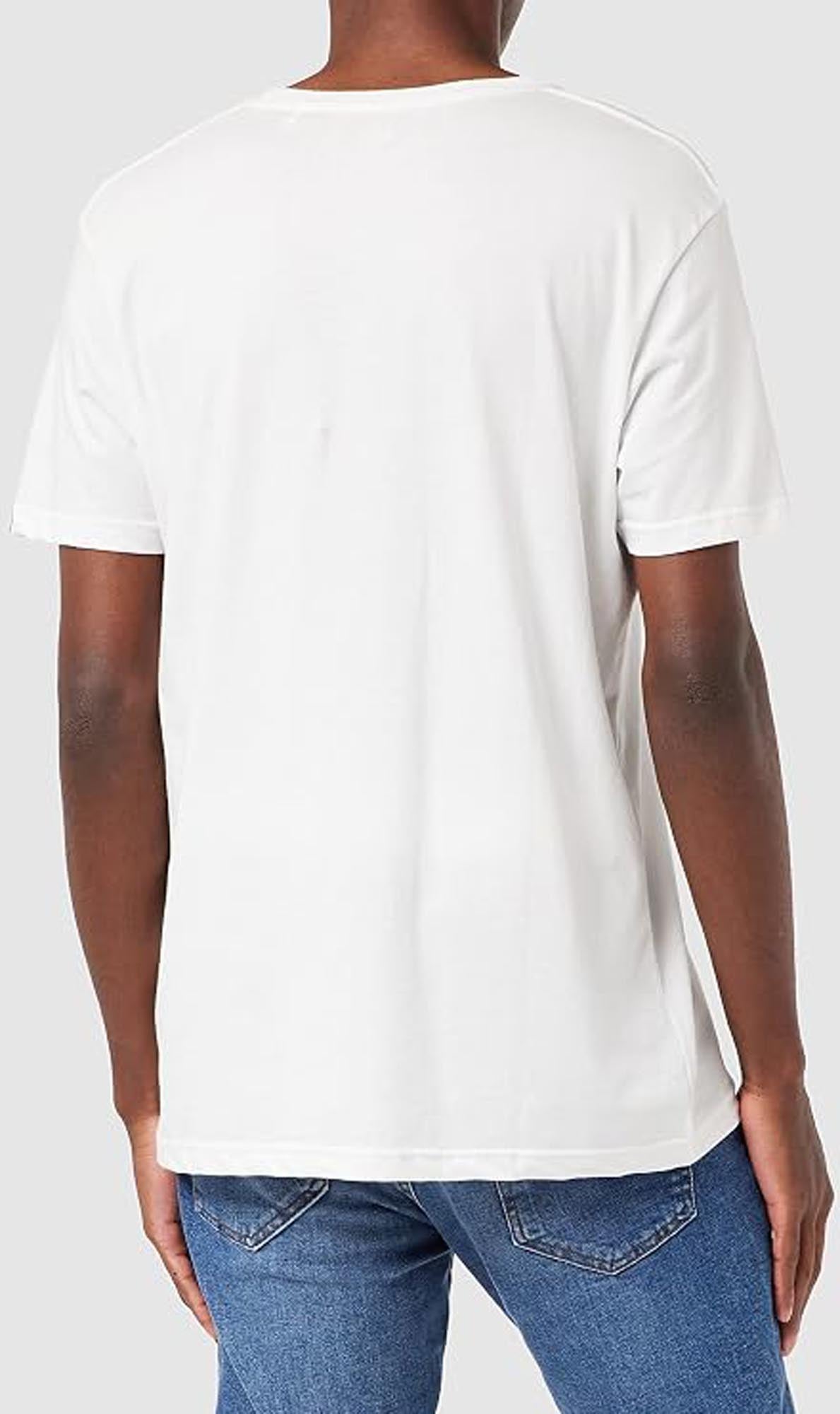 Alpha Industries Basic Foil Print Tricou alb/galben XL Figura 3