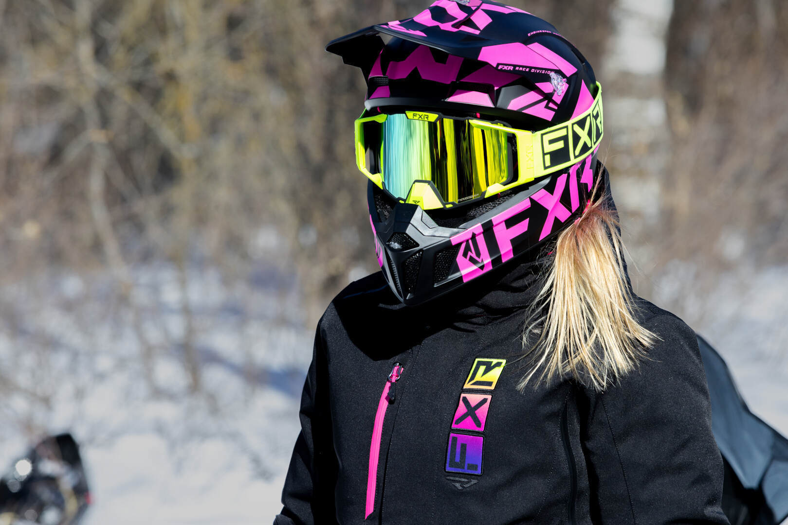 FXR Evo FX 2023 Ladies Snowmobile Jacket black/multicoloured 6 Figure 4