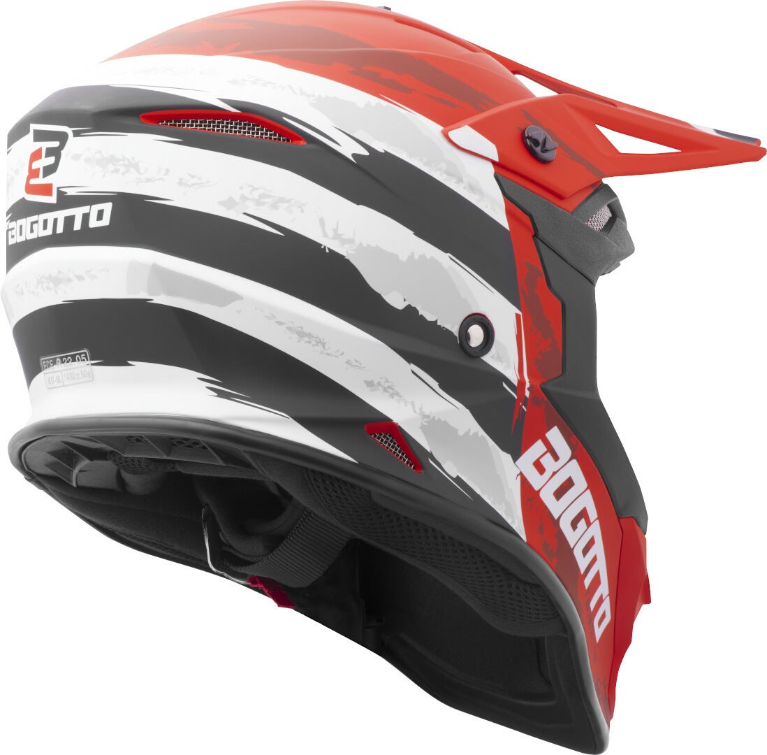 Bogotto V337 Wild-Ride casco trasversale rosso/nero/bianco S Figura 2