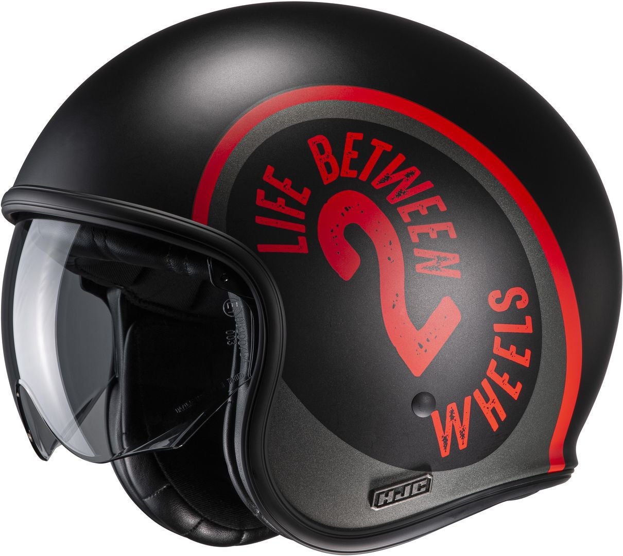 HJC V30 Harvey Jet hjelm sort/rød XXL (62/63) Figur 1
