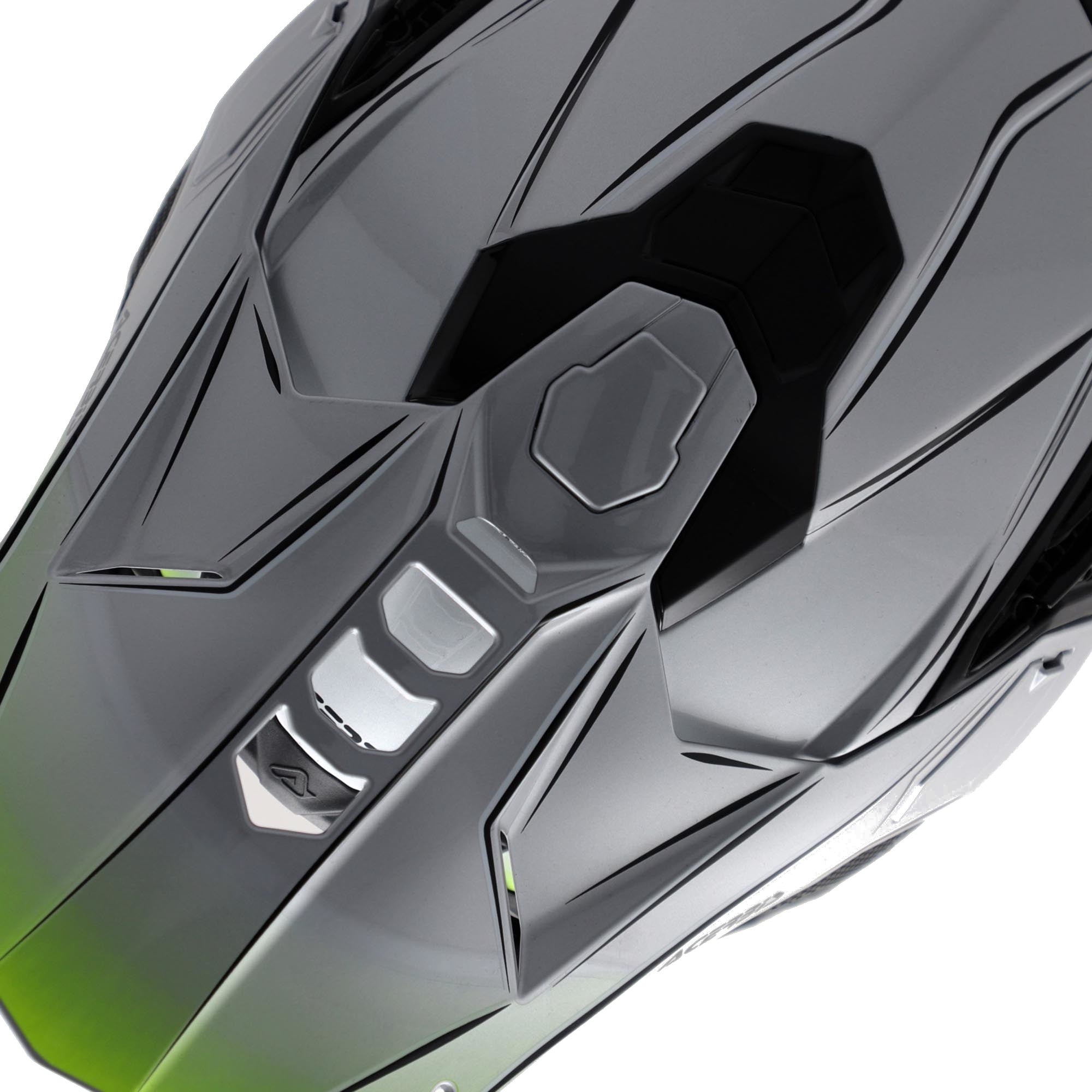 Acerbis Airstrike-X Scratch Motocrosshjelm sølv/gul M (57/58) Figur 6