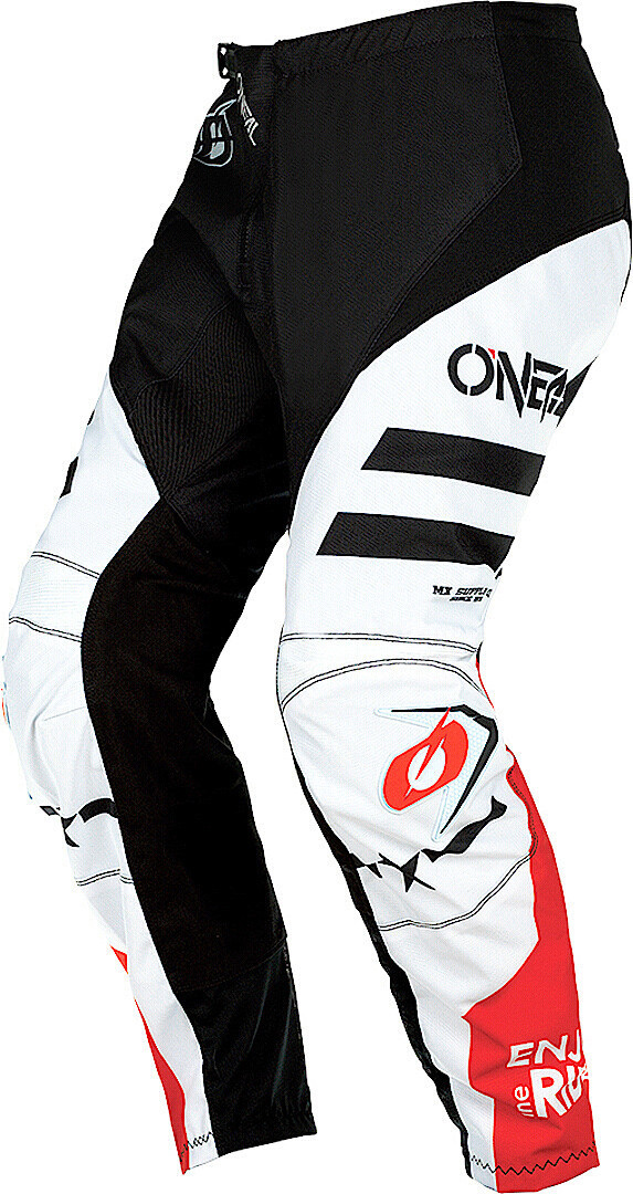Oneal Element Squadron V.22 Motocross Pants white/black/red 38 Figure 1