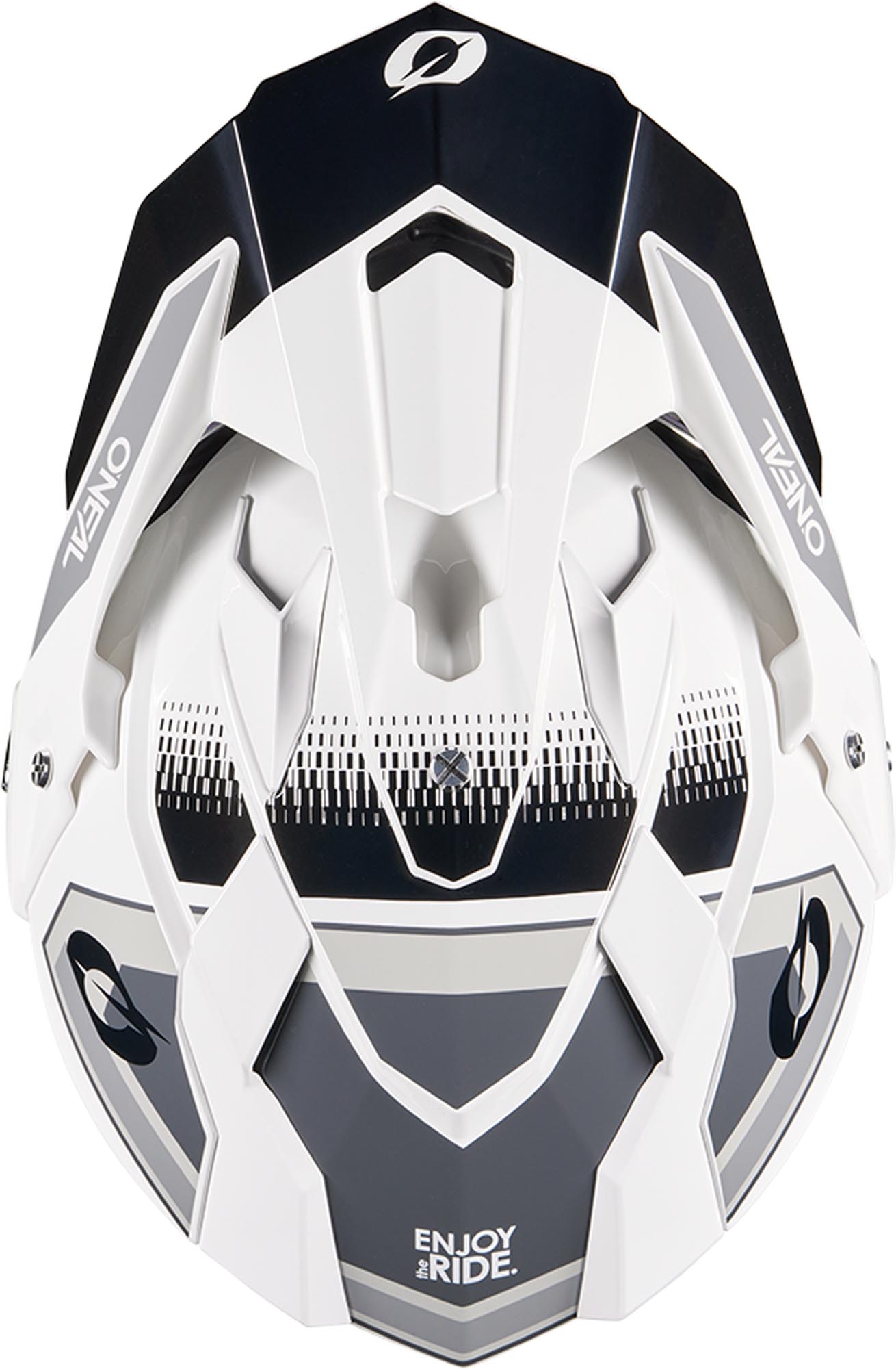 Oneal Sierra Strato Enduro Helm weiß/grau/schwarz S (55/56) Abbildung 4