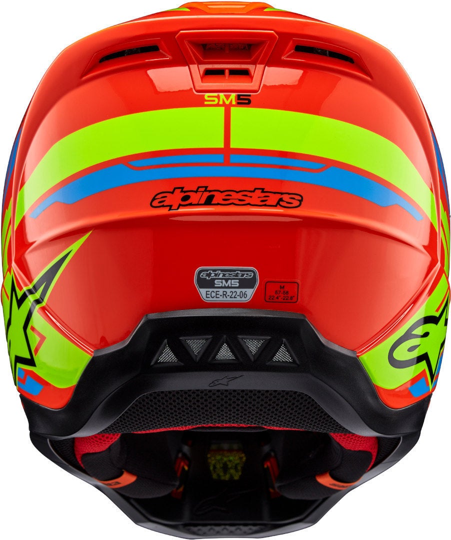 Alpinestars S-M5 Action 2 2024 Casque de motocross orange/jaune M (57/58) Figure 3