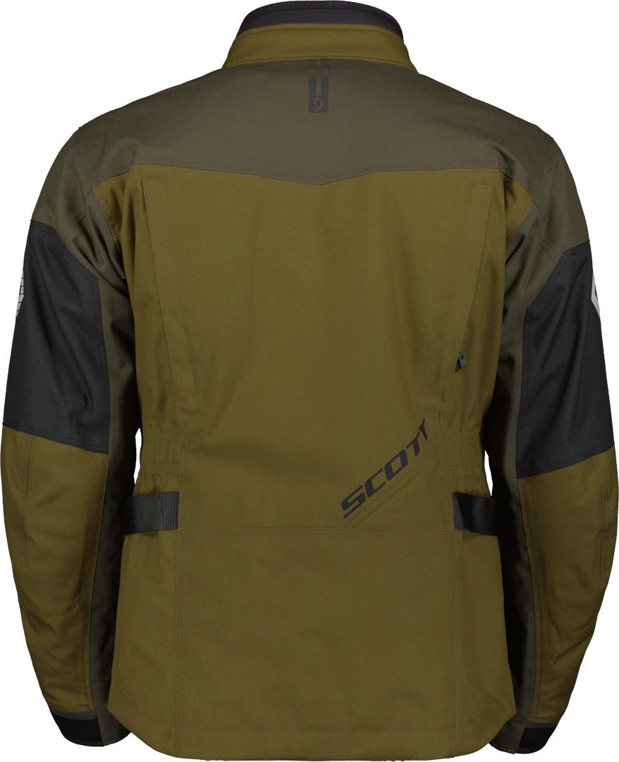 Scott Voyager Dryo Veste textile de moto imperméable Vert olive/noir Short 2XL Figure 3
