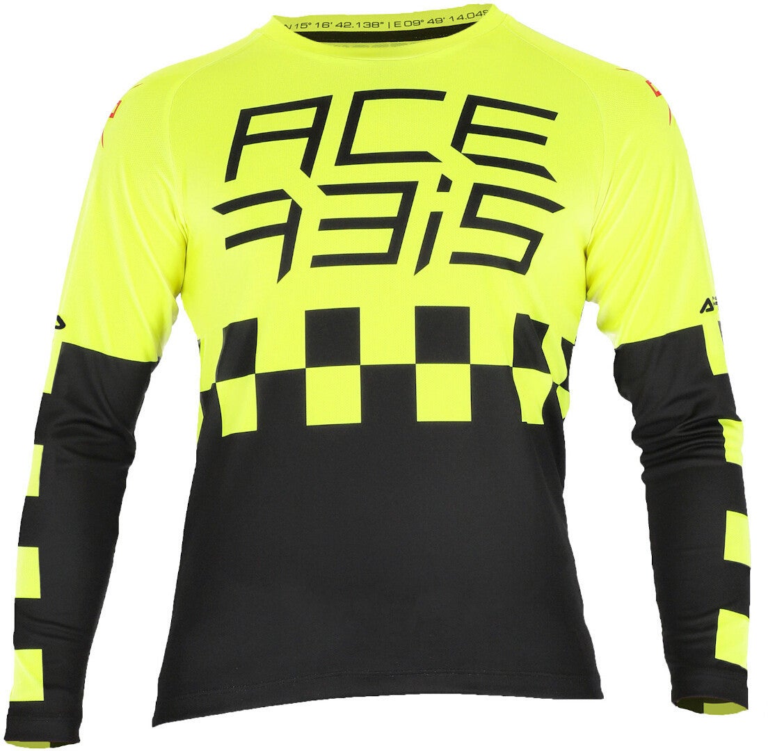 Acerbis MX J-Kid Børn Motocross Jersey gul/sort M Figur 1