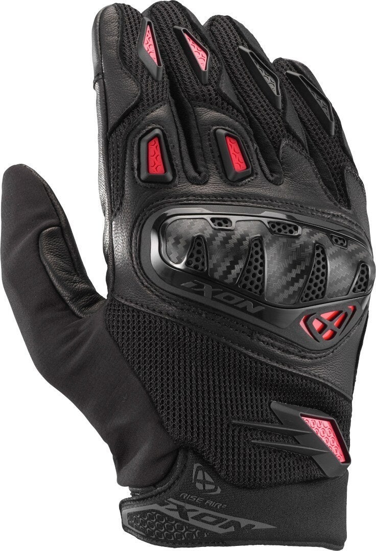 Ixon Rise Air 2 Motorrad Handschuhe schwarz/rot 2XL Abbildung 1