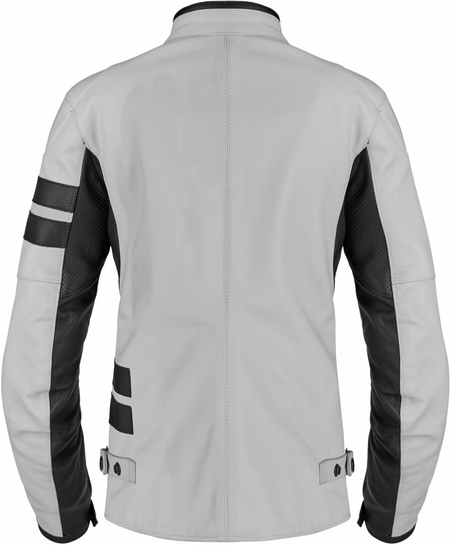 Spidi Roar Damen Motorrad Lederjacke hellgrau/schwarz 48 Abbildung 2