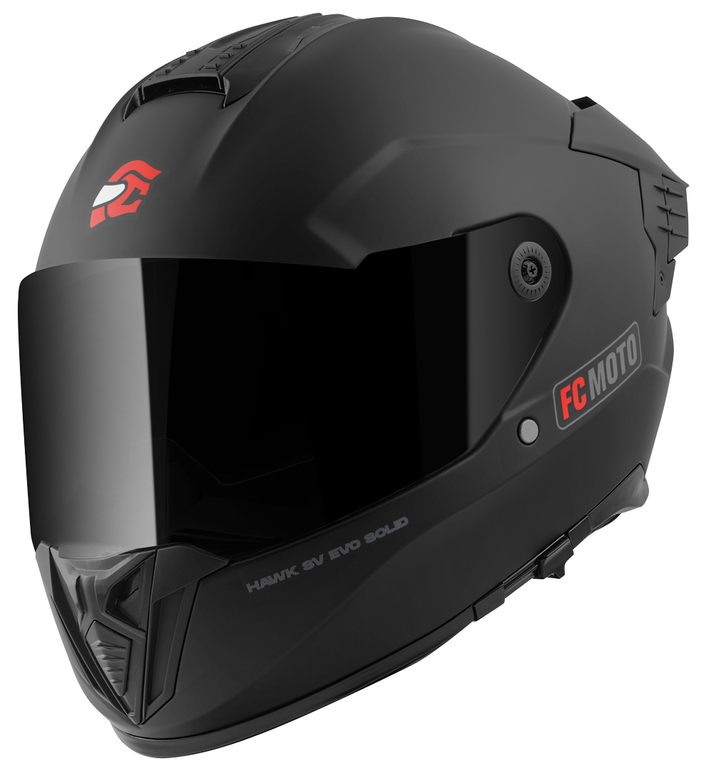 FC-Moto Hawk EVO Solid Capacete Black Matt XL Figura 1